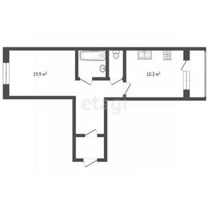 1-к квартира, вторичка, 41м2, 8/10 этаж