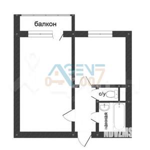 1-к квартира, вторичка, 33м2, 5/9 этаж