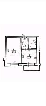 1-к квартира, вторичка, 42м2, 8/10 этаж
