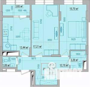 2-к квартира, вторичка, 63м2, 11/18 этаж