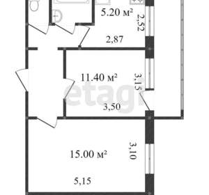 2-к квартира, вторичка, 46м2, 7/9 этаж