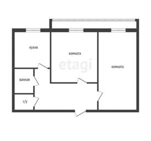 2-к квартира, вторичка, 45м2, 2/9 этаж