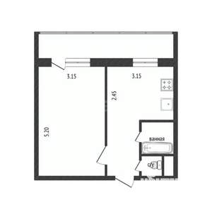 1-к квартира, вторичка, 31м2, 8/10 этаж