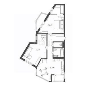 2-к квартира, вторичка, 72м2, 10/16 этаж