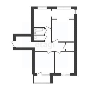 3-к квартира, вторичка, 72м2, 14/15 этаж