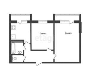 2-к квартира, вторичка, 51м2, 8/10 этаж