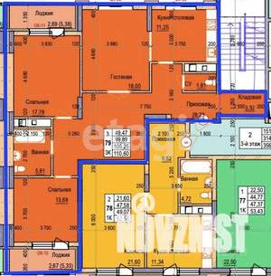 3-к квартира, вторичка, 100м2, 6/11 этаж