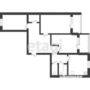 3-к квартира, вторичка, 93м2, 8/10 этаж