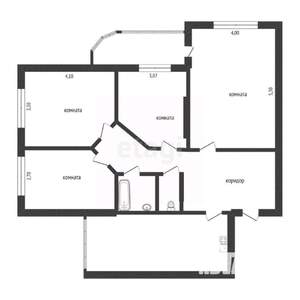 4-к квартира, вторичка, 90м2, 3/14 этаж