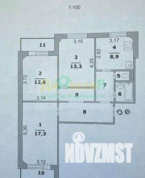 3-к квартира, вторичка, 73м2, 6/9 этаж