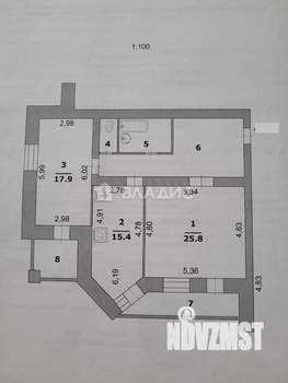 2-к квартира, вторичка, 85м2, 8/9 этаж