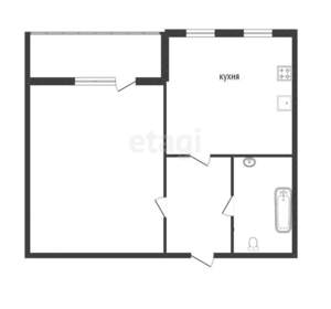 1-к квартира, вторичка, 38м2, 1/9 этаж