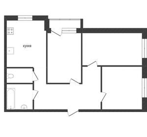 3-к квартира, вторичка, 74м2, 9/10 этаж
