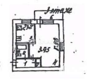 1-к квартира, вторичка, 30м2, 3/5 этаж