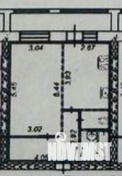 1-к квартира, вторичка, 39м2, 6/9 этаж