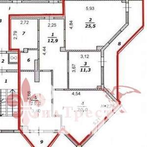 3-к квартира, вторичка, 74м2, 4/16 этаж