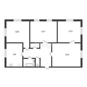 4-к квартира, вторичка, 92м2, 2/4 этаж