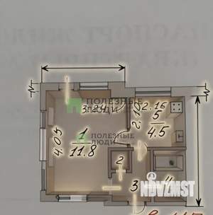 1-к квартира, вторичка, 21м2, 5/5 этаж