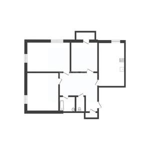 3-к квартира, вторичка, 51м2, 3/5 этаж
