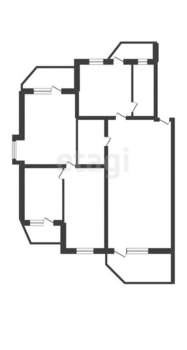 3-к квартира, вторичка, 161м2, 4/5 этаж