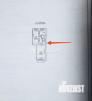 2-к квартира, вторичка, 46м2, 2/5 этаж