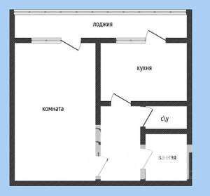 1-к квартира, вторичка, 34м2, 5/10 этаж
