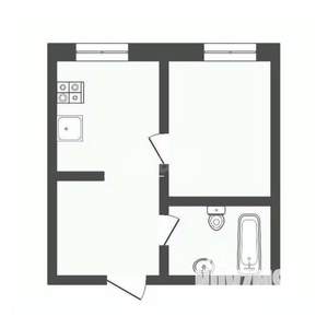 1-к квартира, вторичка, 28м2, 5/5 этаж