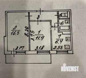 2-к квартира, вторичка, 45м2, 7/9 этаж