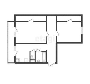 2-к квартира, вторичка, 59м2, 2/12 этаж