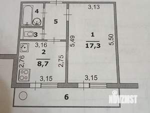 1-к квартира, вторичка, 34м2, 7/10 этаж