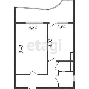 1-к квартира, вторичка, 48м2, 16/19 этаж