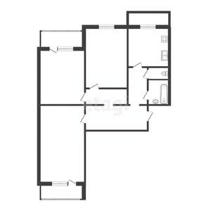3-к квартира, вторичка, 75м2, 9/10 этаж