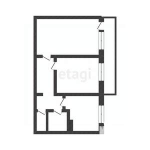 2-к квартира, вторичка, 45м2, 5/9 этаж