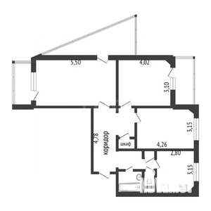 3-к квартира, вторичка, 78м2, 7/7 этаж