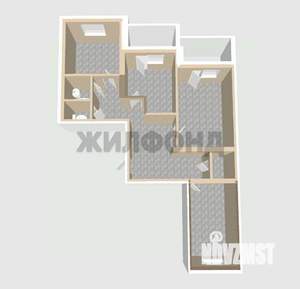 3-к квартира, вторичка, 88м2, 4/12 этаж