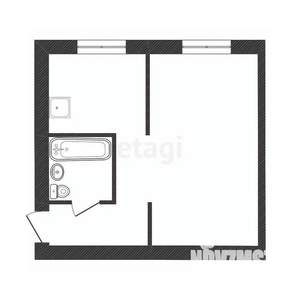1-к квартира, вторичка, 30м2, 2/4 этаж