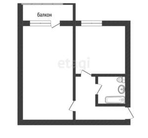 1-к квартира, вторичка, 42м2, 8/11 этаж