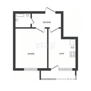 1-к квартира, вторичка, 36м2, 4/10 этаж
