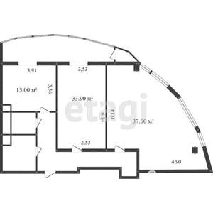2-к квартира, вторичка, 71м2, 2/7 этаж