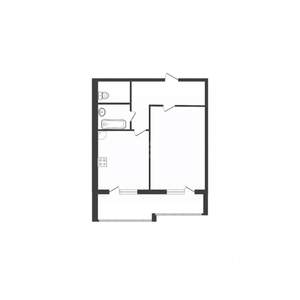 1-к квартира, вторичка, 45м2, 5/12 этаж