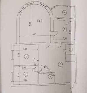 3-к квартира, вторичка, 119м2, 3/7 этаж