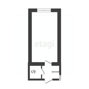Студия квартира, вторичка, 33м2, 3/5 этаж
