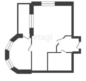 1-к квартира, вторичка, 47м2, 2/16 этаж