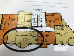 3-к квартира, вторичка, 72м2, 2/13 этаж