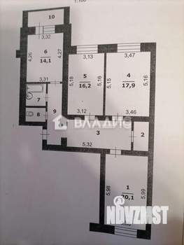 3-к квартира, вторичка, 98м2, 10/14 этаж