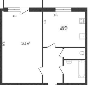 1-к квартира, вторичка, 34м2, 2/10 этаж