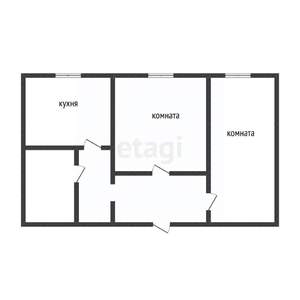 2-к квартира, вторичка, 50м2, 1/1 этаж
