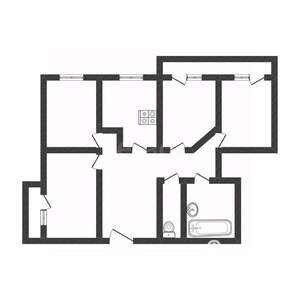 4-к квартира, вторичка, 76м2, 4/14 этаж