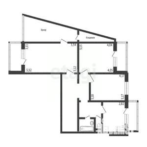3-к квартира, вторичка, 78м2, 2/15 этаж