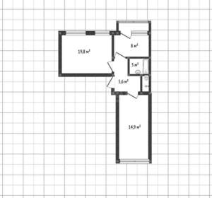 2-к квартира, вторичка, 53м2, 4/5 этаж